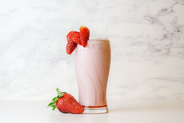 Resep stroberi milkshake